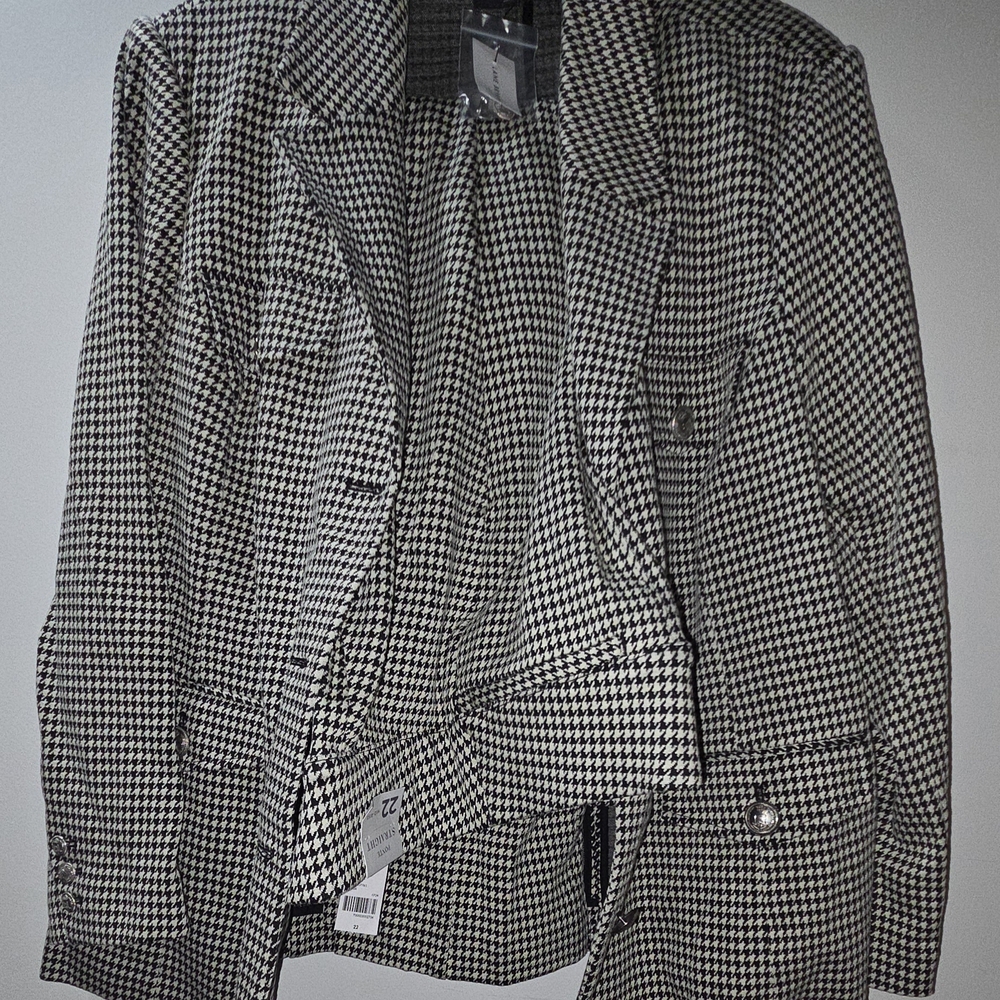 Houndstooth Blazer Jacket With Dress Pants